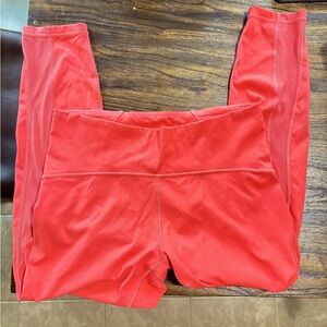 Lululemon Train Times Coral Leggings size 12